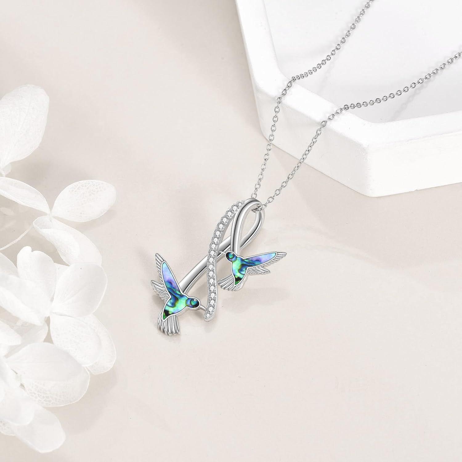 Collar Colibrí Multicolor Plata 925-2