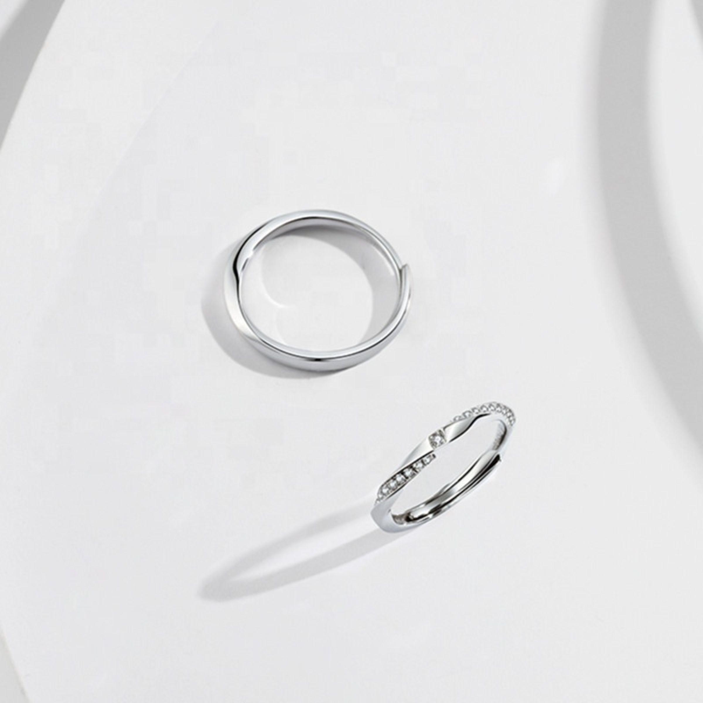Anillos Pareja Ajustables Ilusiones Plata 925-2