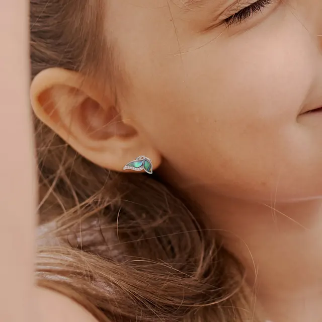 Aros Mariposa Multicolor Tornasol Plata 925-4