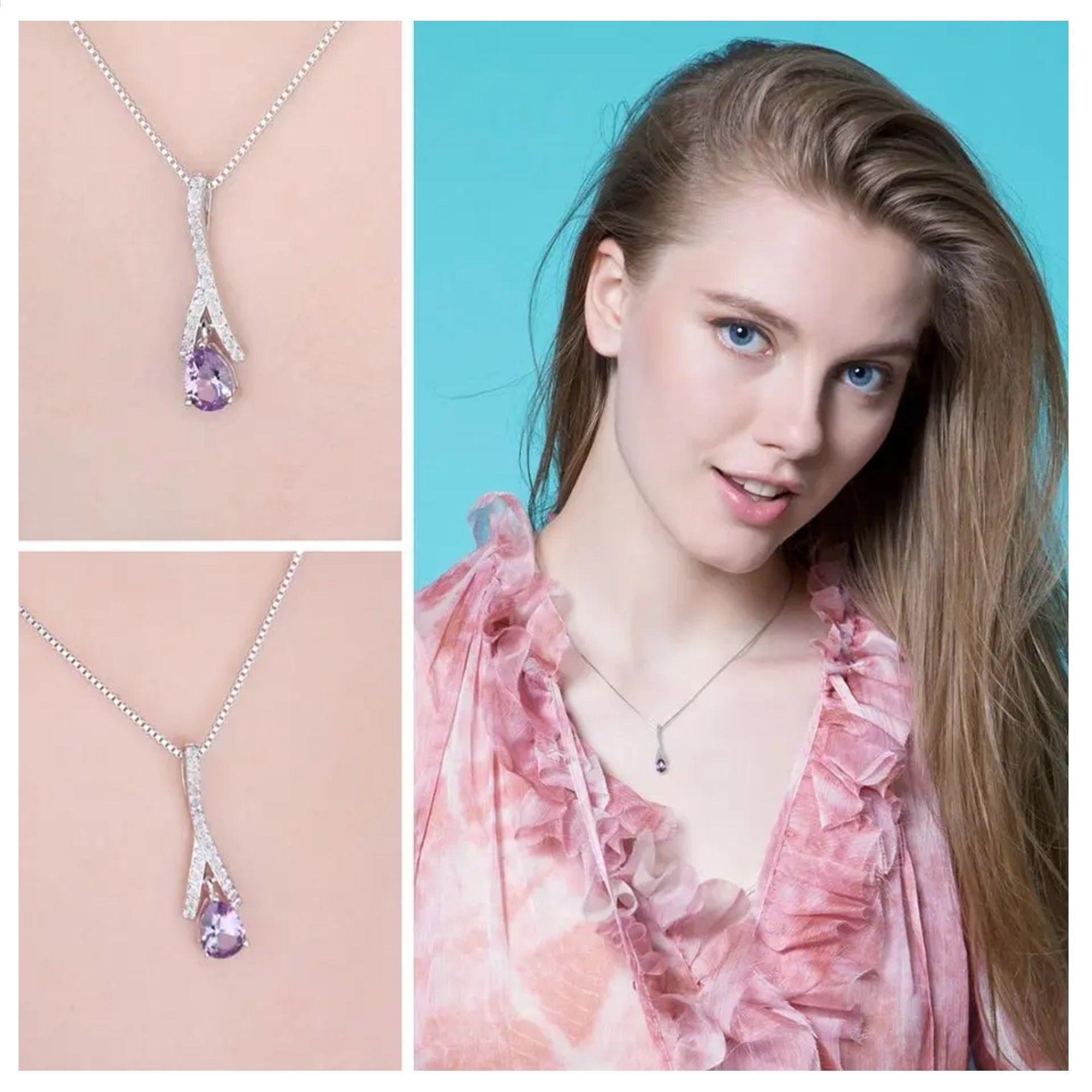 Collar Amatista Plata 925-2