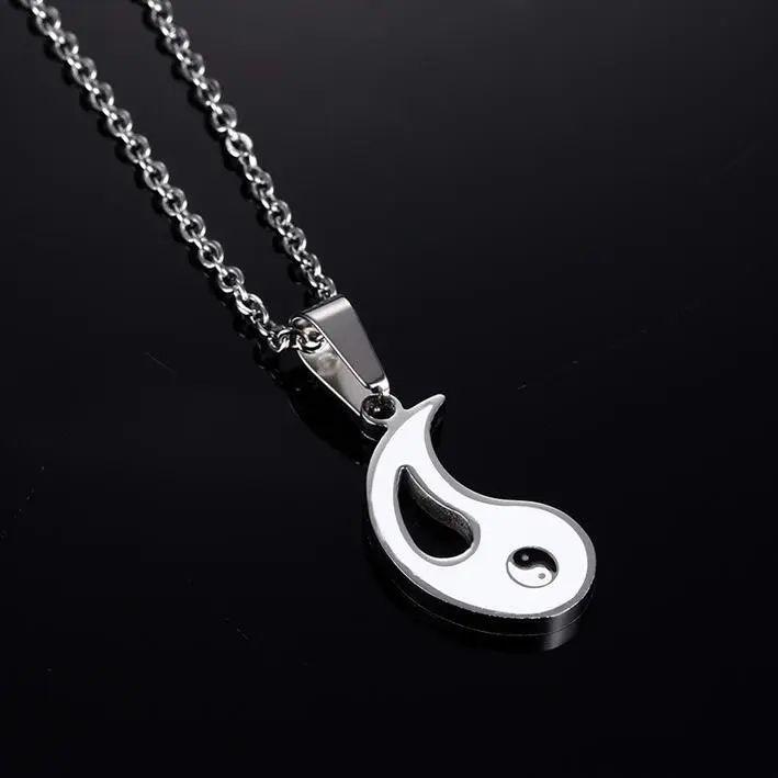 Collar Yin Yang Parejas Plata 925-4