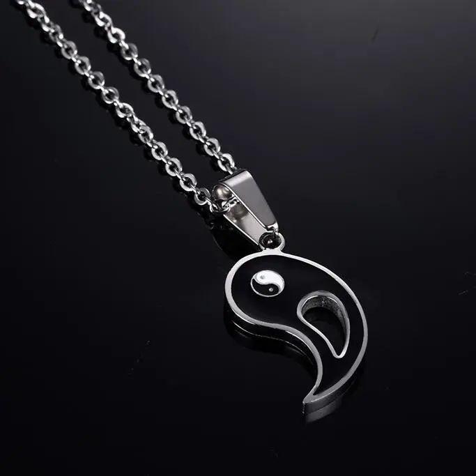 Collar Yin Yang Parejas Plata 925-5