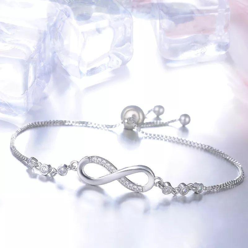 Pulsera Infinito Elegante Plata 925-1