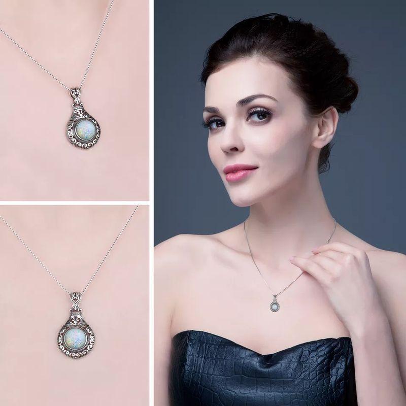 Collar Opalo Plata 925-2