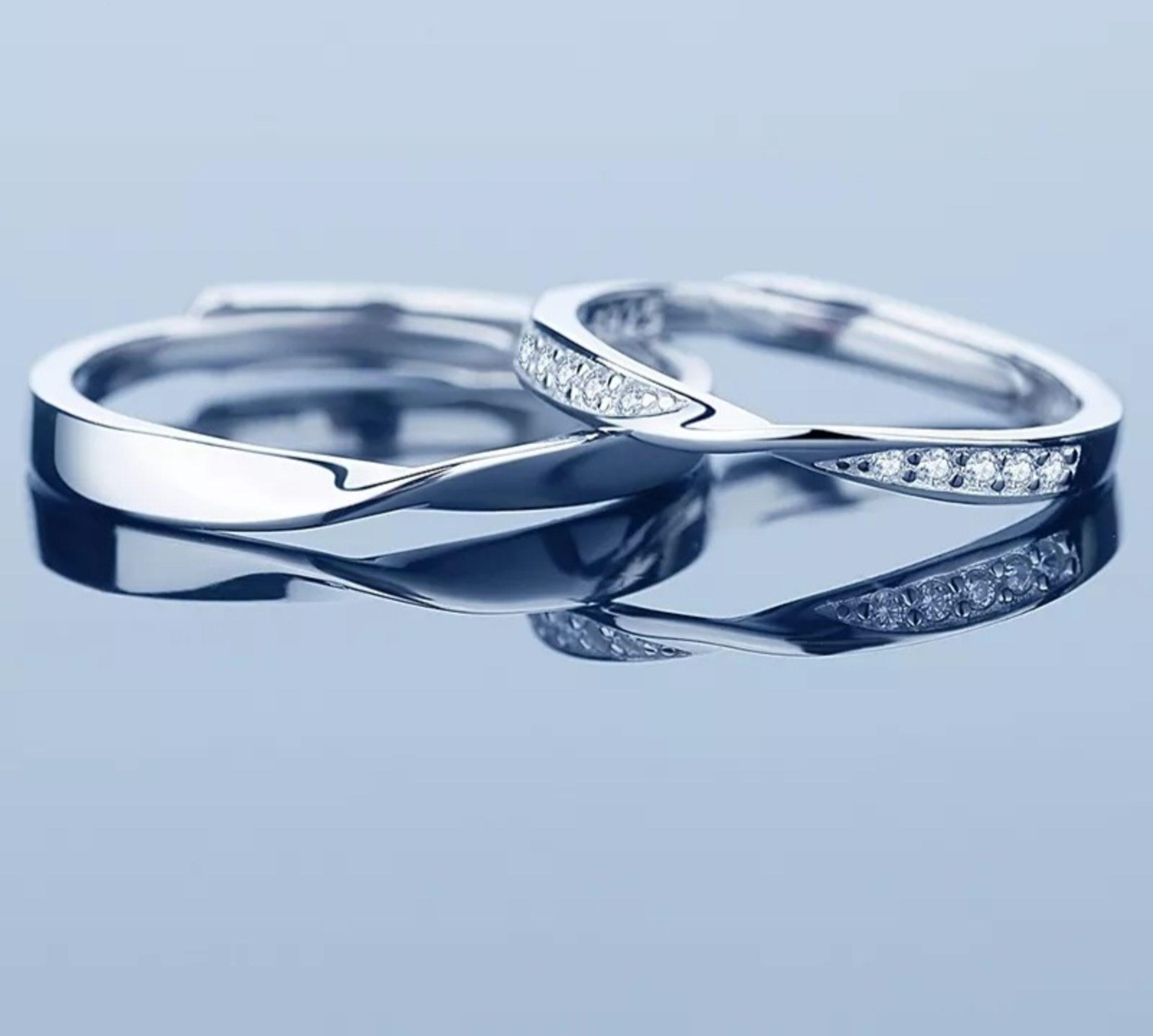 Anillos Pareja Plata 925 Ajustable Ilusiones-3