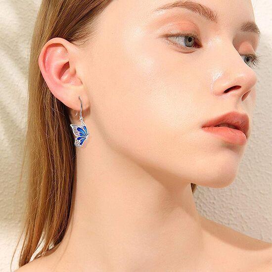 Aros Mariposa Plata 925-2