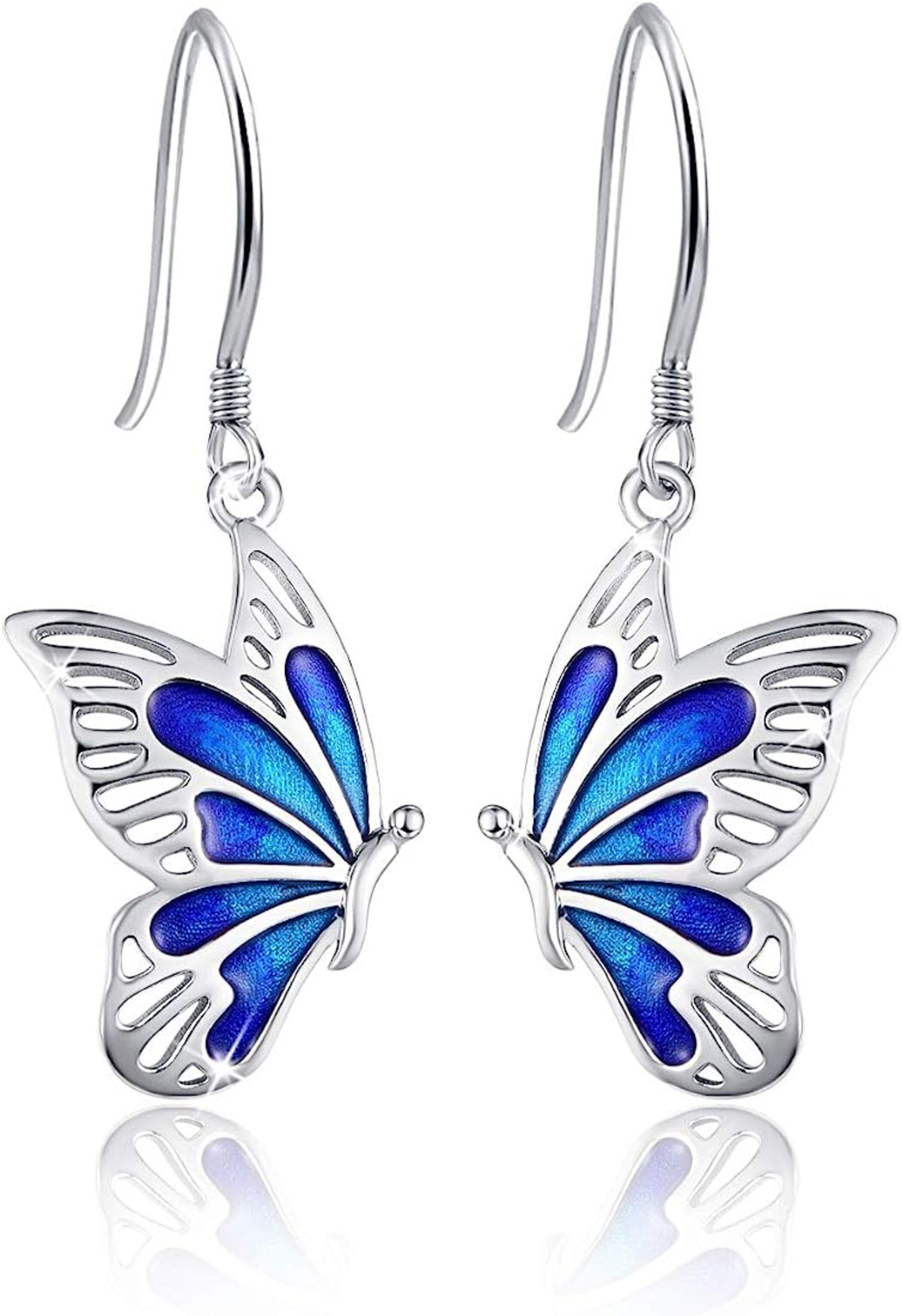 Aros Mariposa Plata 925-0