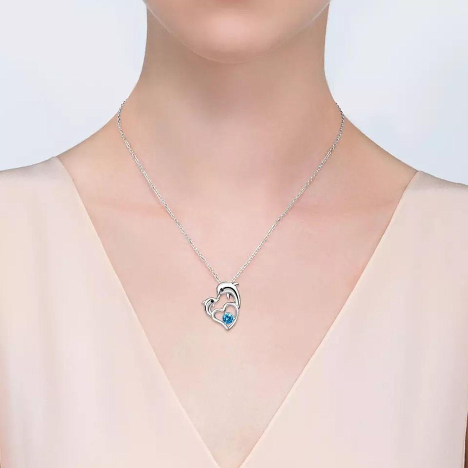 Collar Delfin Plata 925-2
