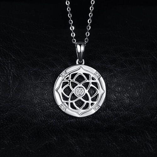 Collar Medalla Nudos Celta Plata 925-2