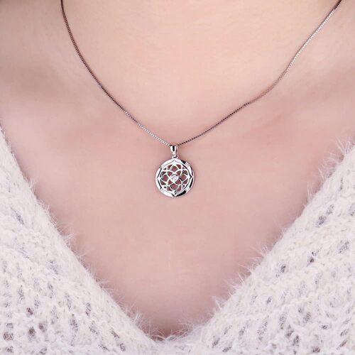 Collar Medalla Nudos Celta Plata 925-3