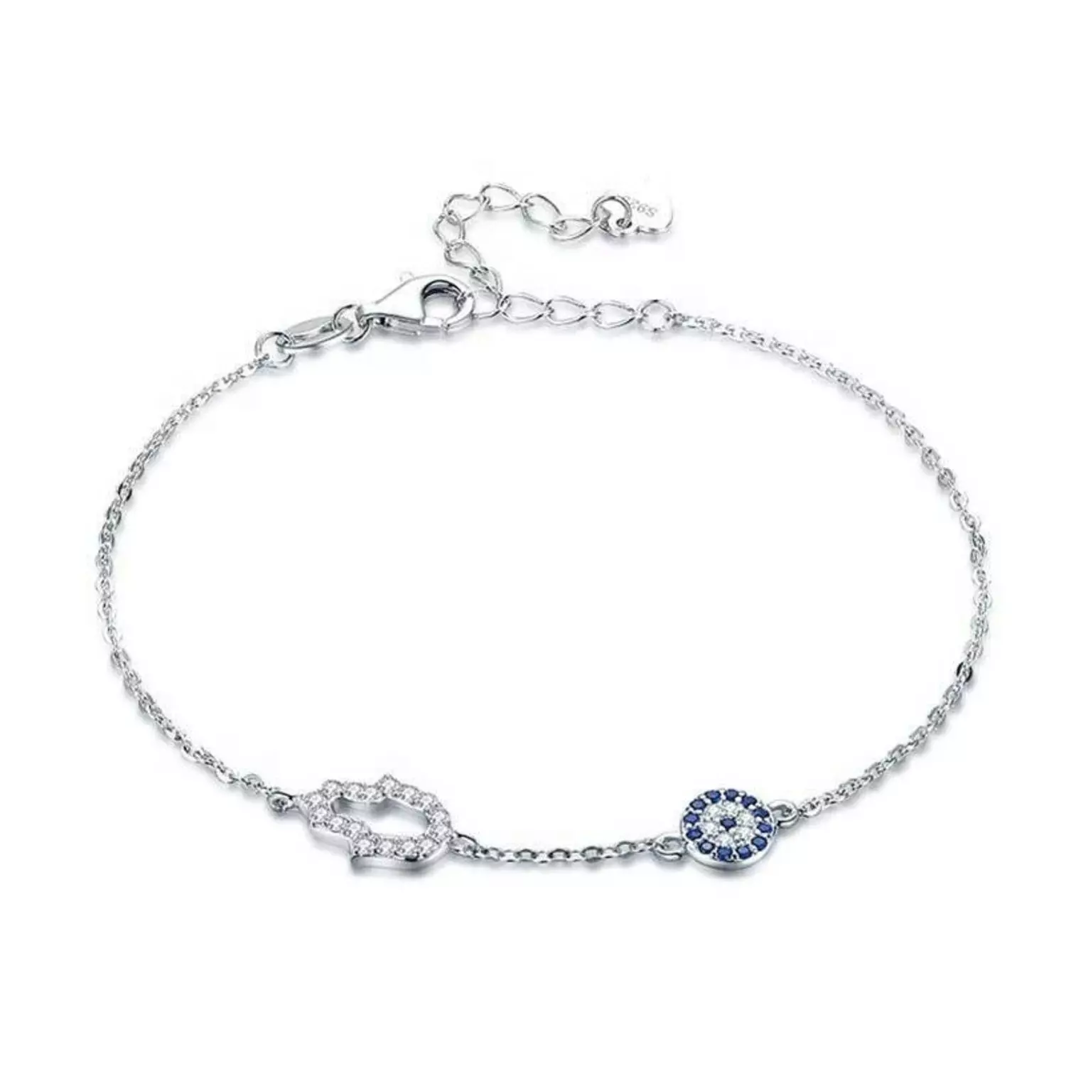 Pulsera Ojo Turco Plata 925-0