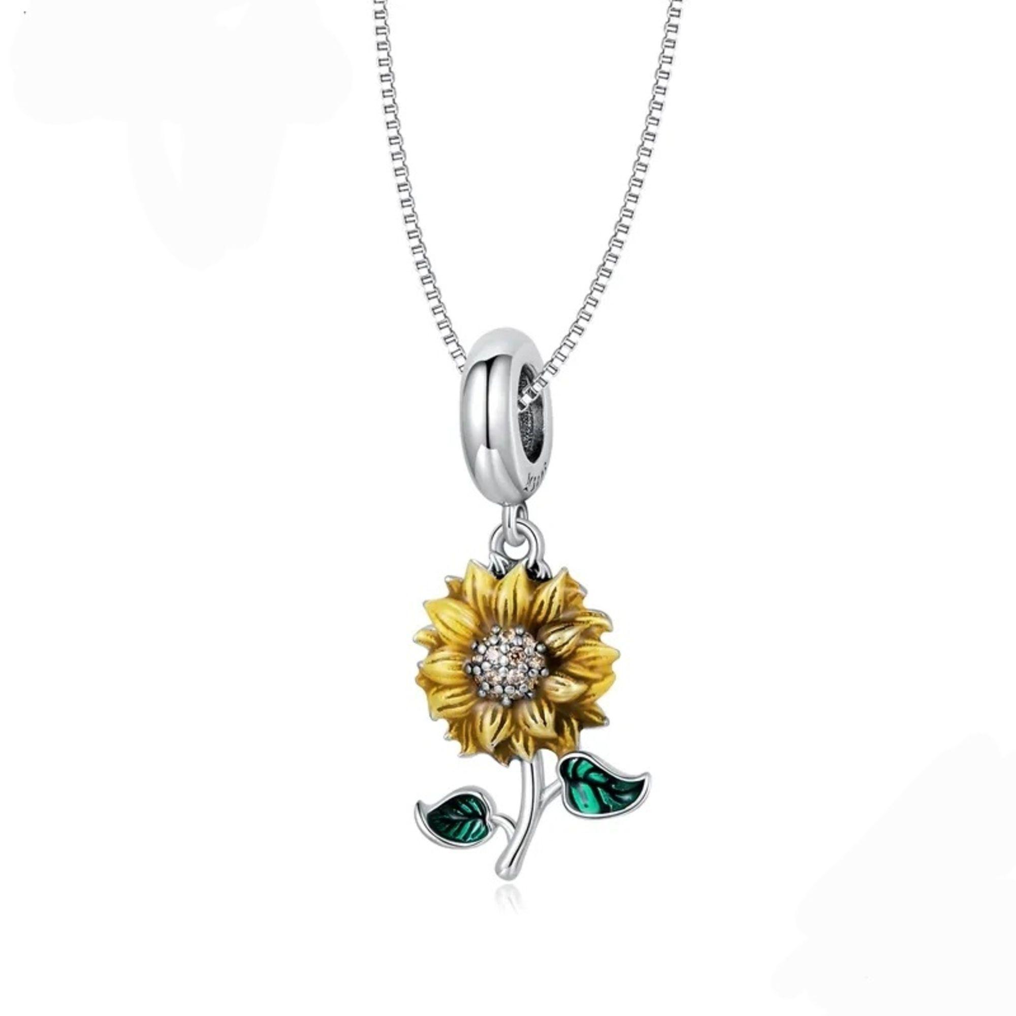 Collar Girasol Plata 925-0