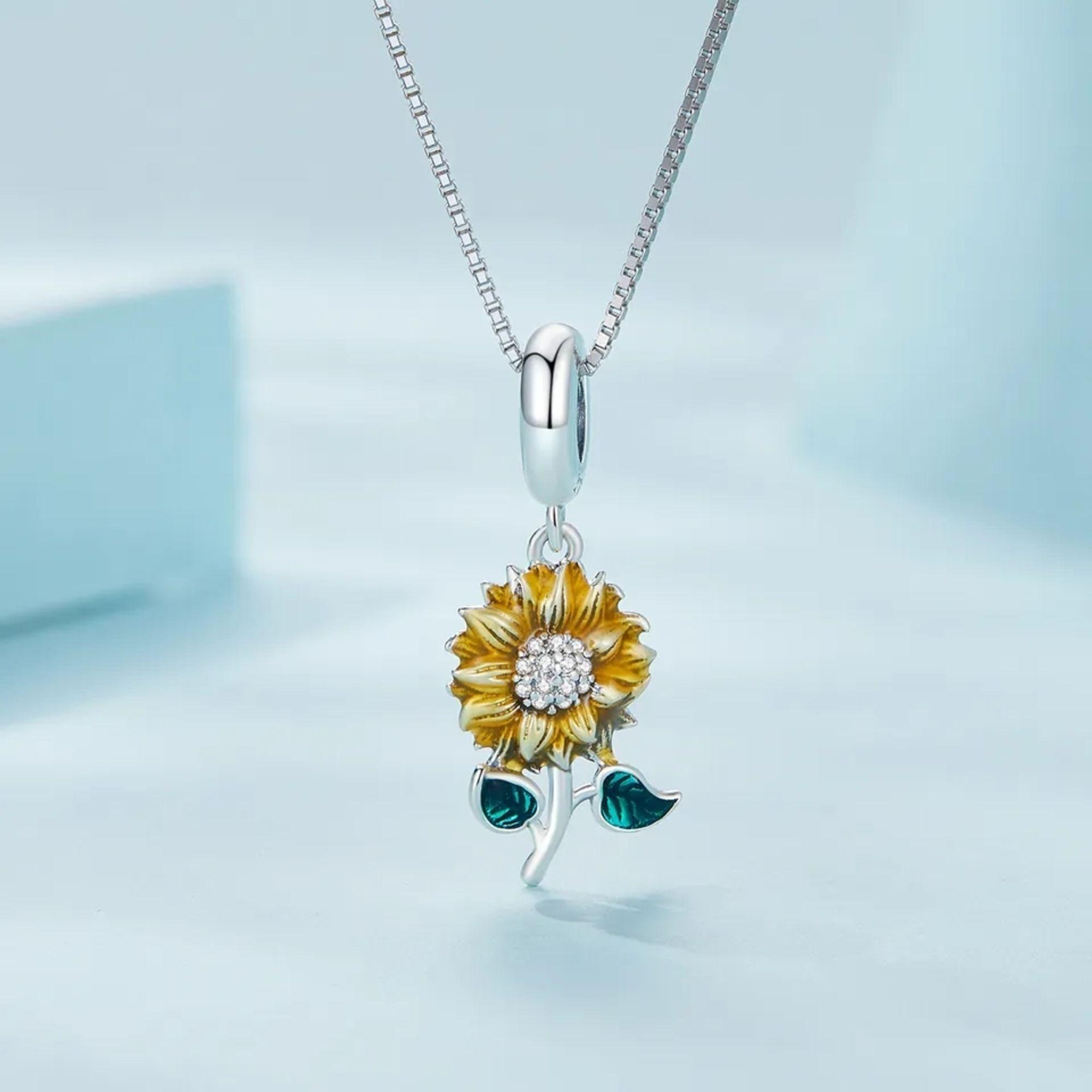 Collar Girasol Plata 925-2