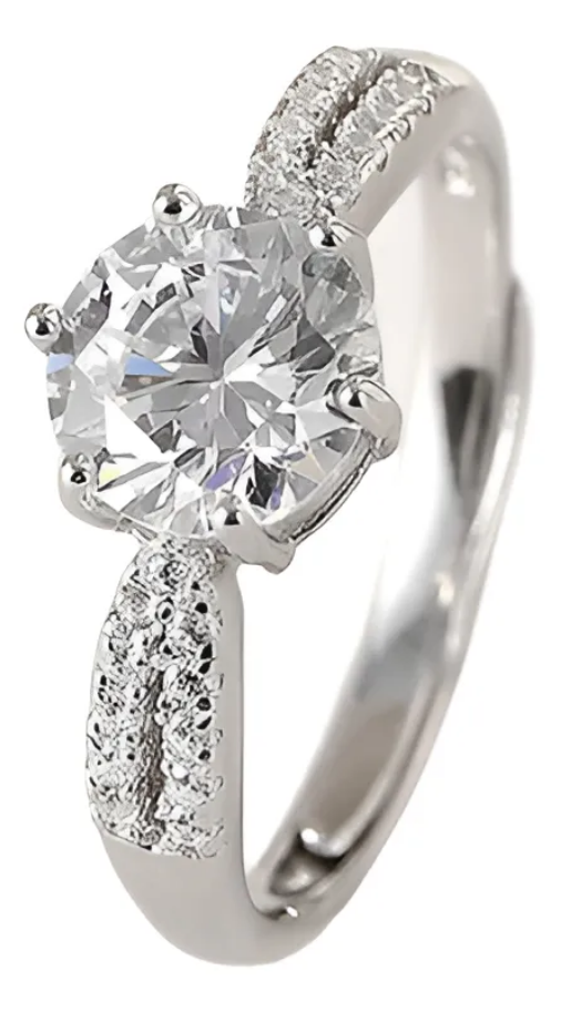 Anillo plata 925 ajustable ilusion elegante regalo mujer-2