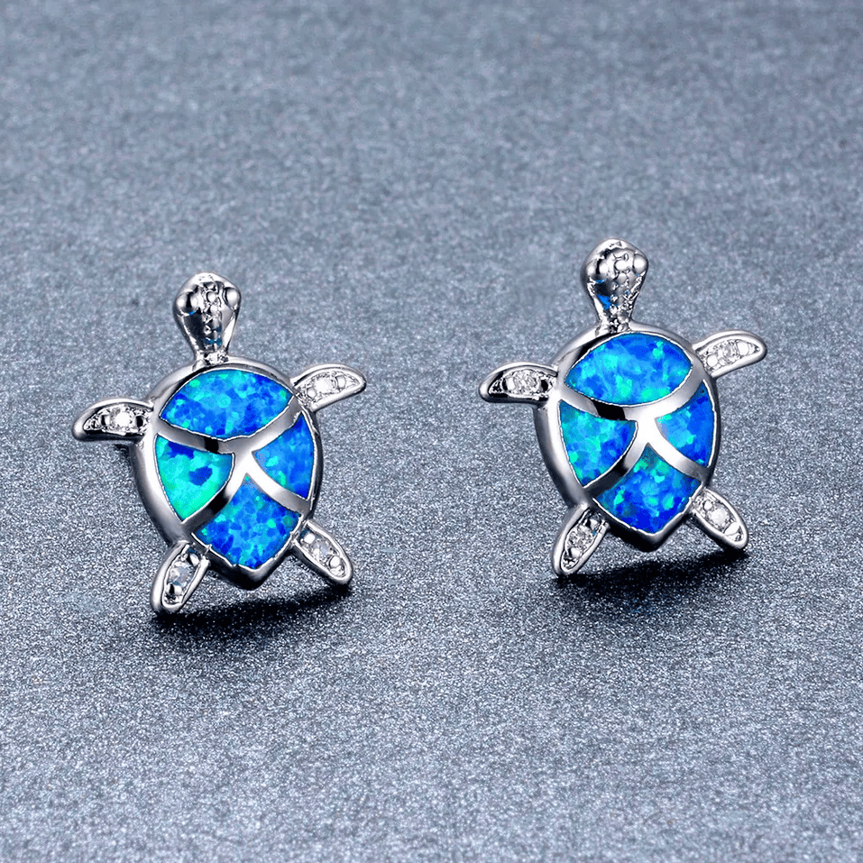 Aros Tortuga Plata 925 Opalo-2