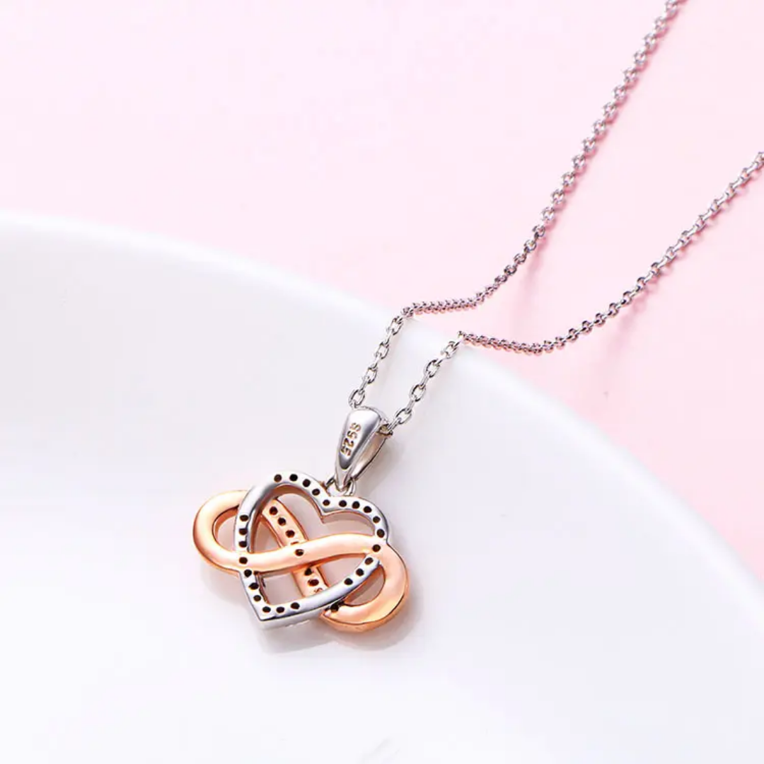 Collar plata 925 cristal infinito mujer joya-2