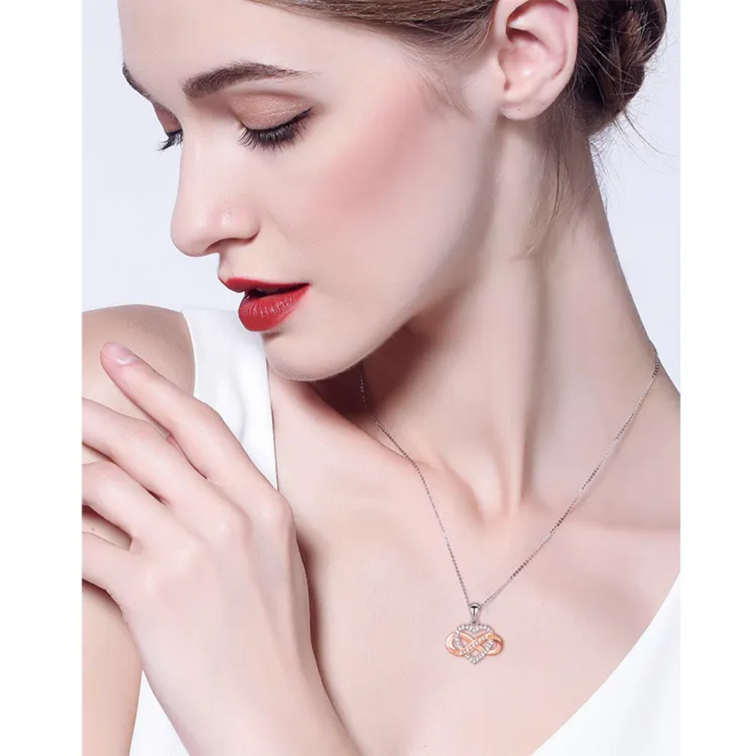 Collar plata 925 cristal infinito mujer joya-4