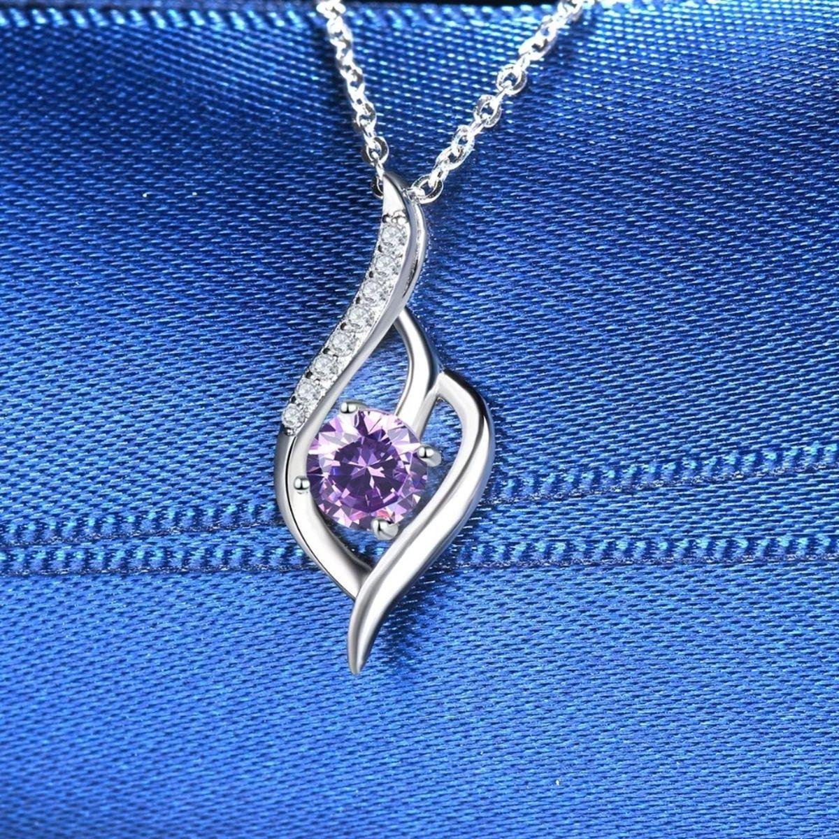 Collar Plata 925 Amatista-2