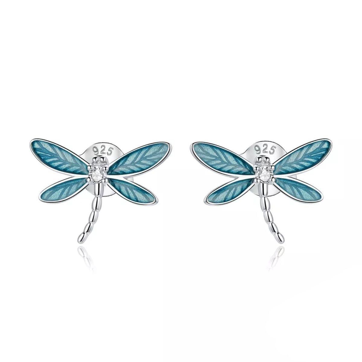 Aros Libelula Plata 925-0
