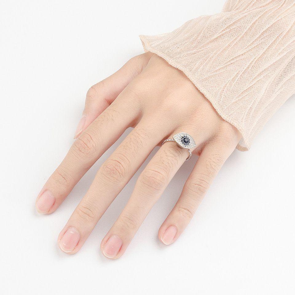 Anillo Midi Ojo Turco Ajustable Giratorio Anti Estres-2