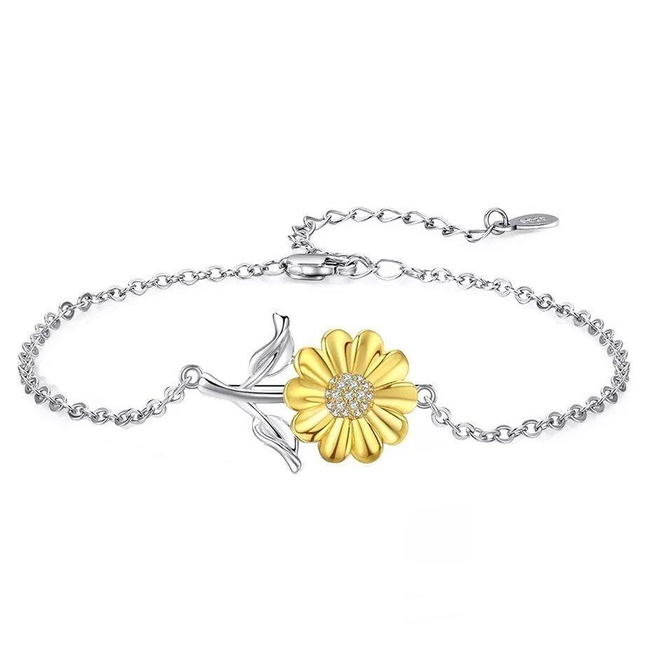 Pulsera Girasol Plata 925-0