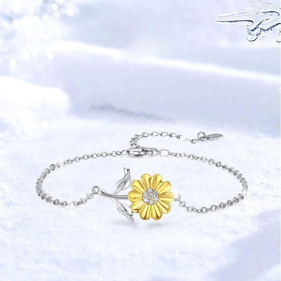 Pulsera Girasol Plata 925-2