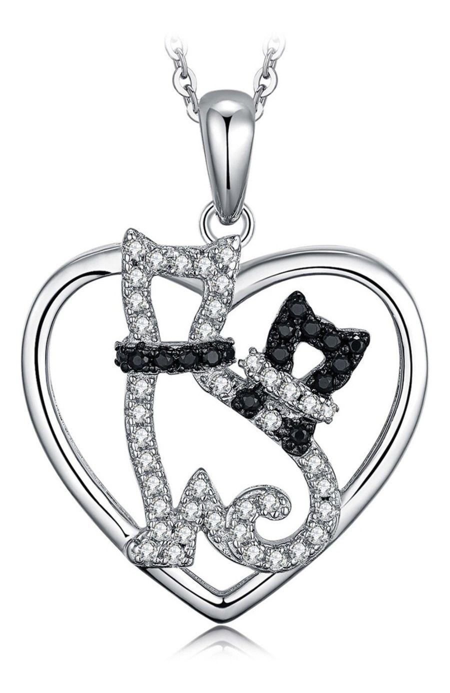 Collar Gatos Plata 925-0