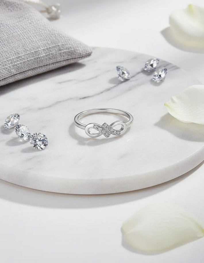 Anillo plata 925 ajustable infinito joya mujer-2