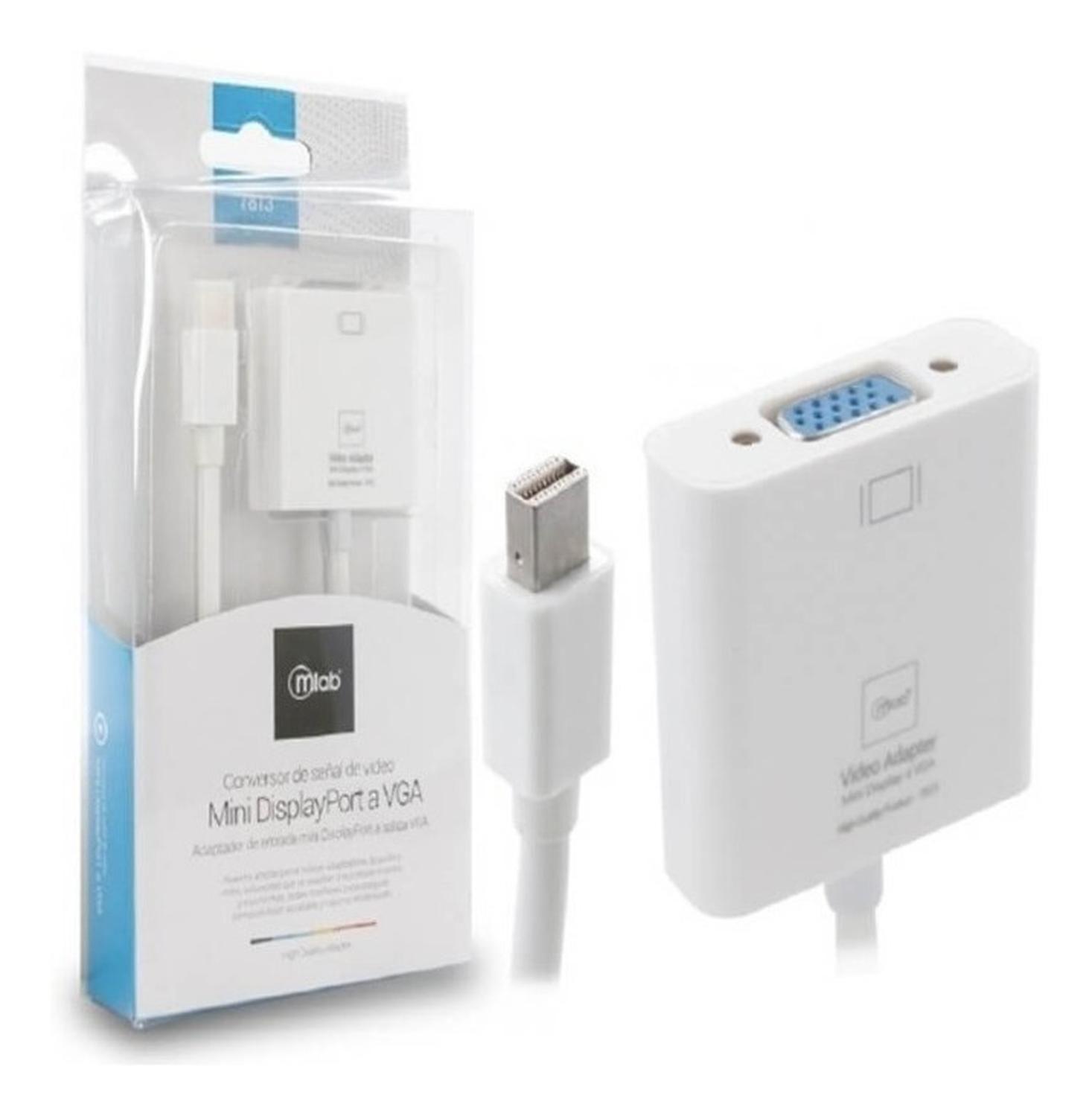 Adaptador Conversor Minidisplayport A Vga Mlab Excelente-2