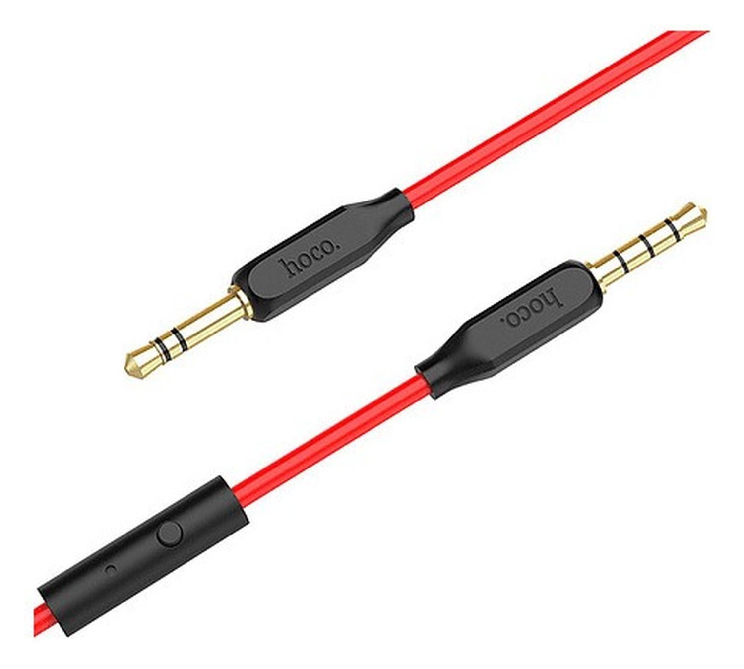 Cable Auxiliar 1x1 3,5mm 1m Audio Con Microfono Hoco Upa12-2