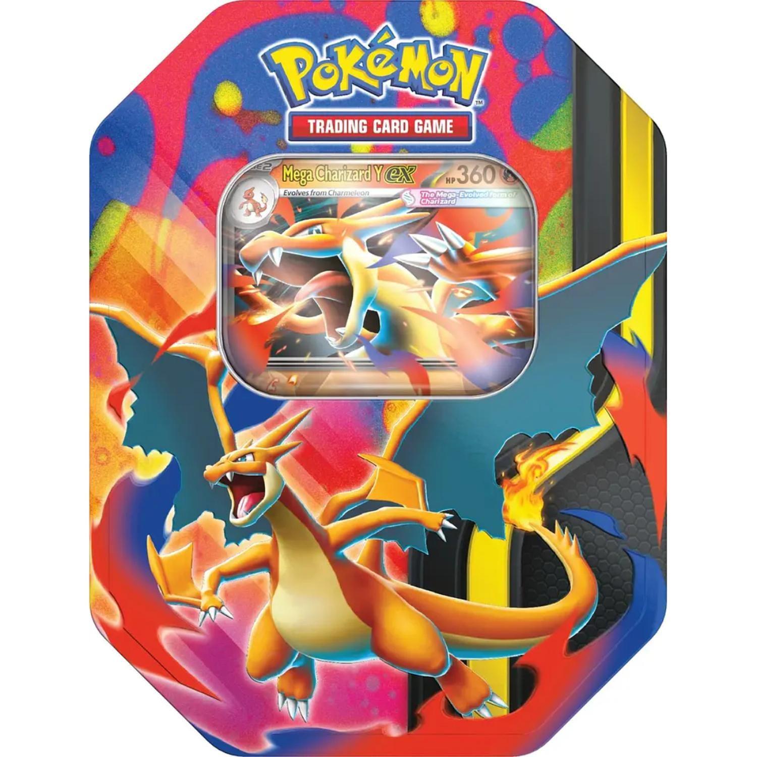 CARTAS POKEMON MEGA CHARIZARD Y EX TIN INGLES-0