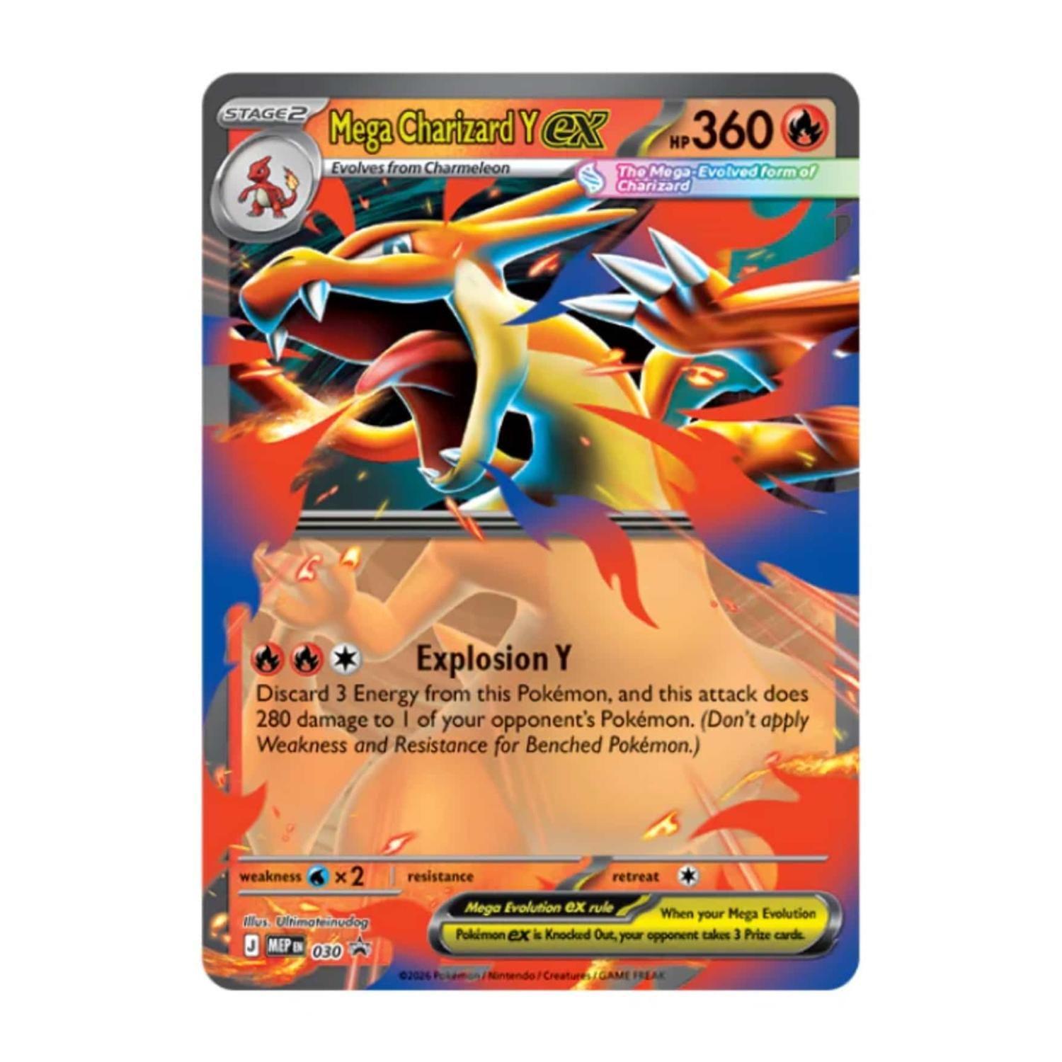 CARTAS POKEMON MEGA CHARIZARD Y EX TIN INGLES-2