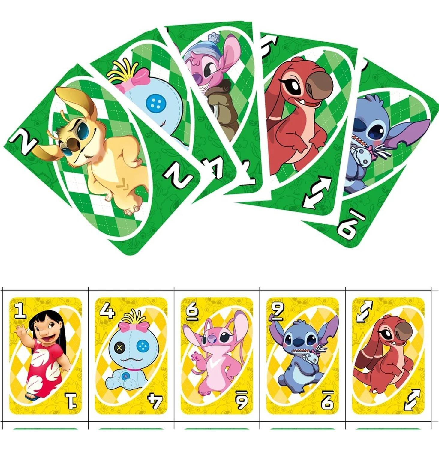 Juego Uno Stitch - Juego De Cartas Físico 2-10 Jugadores-2