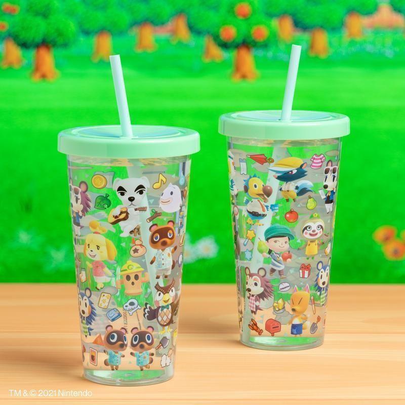 Vaso Animal Crossin Cup And Straw-3