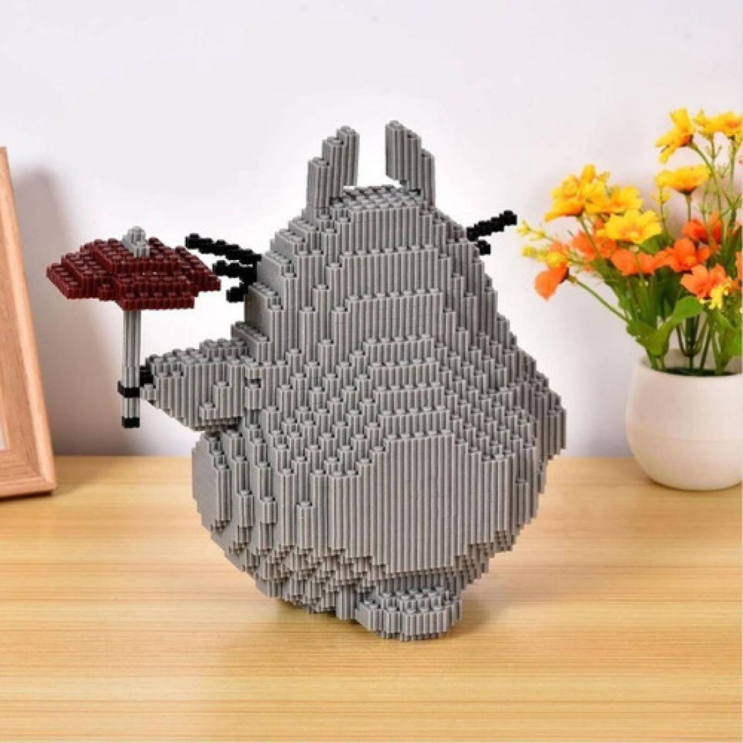 Armable 3d Micro Blocks Totoro Grande 24cm-2