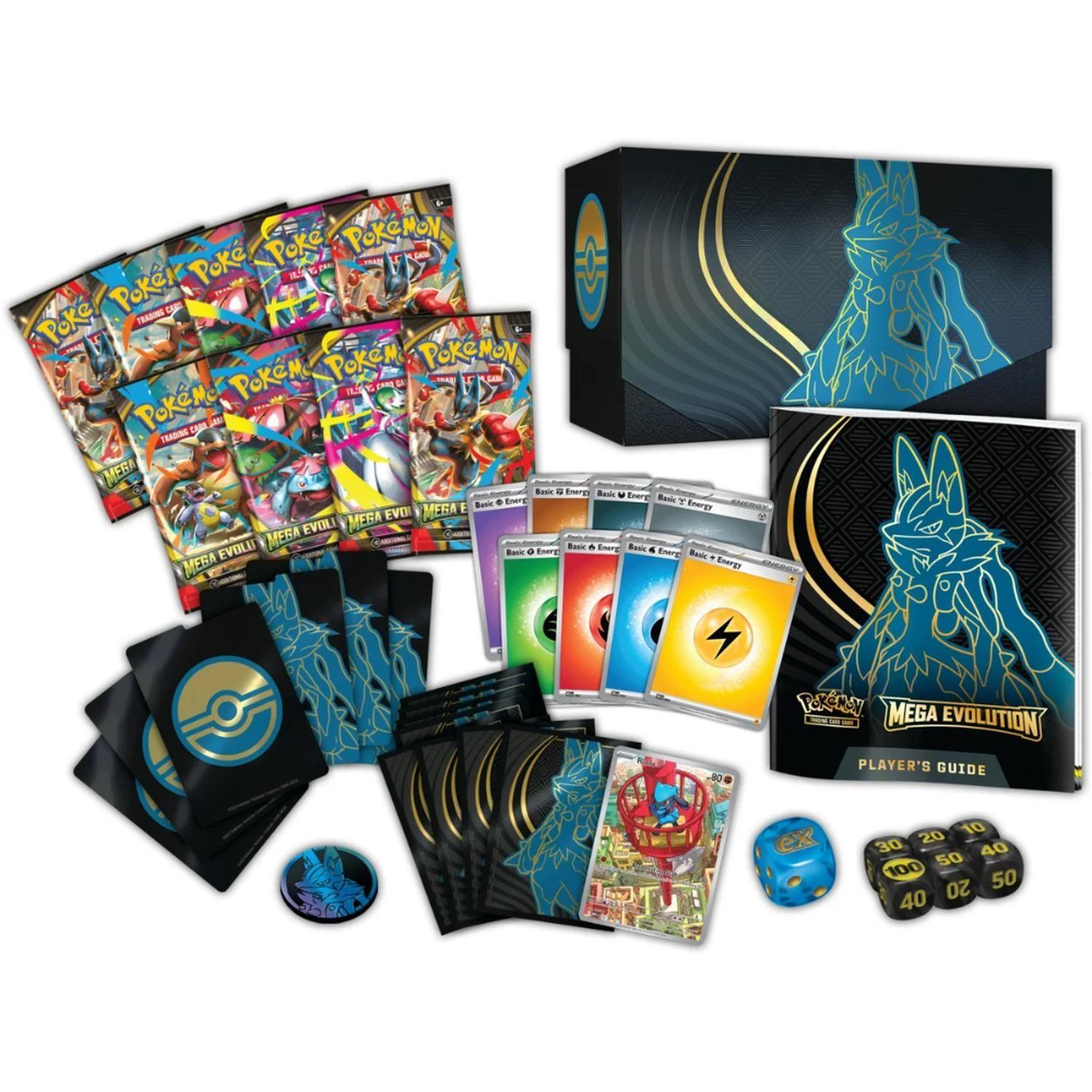 CARTAS POKEMON ELITE TRAINER BOX MEGA EVOLUCIONES LUCARIO ESPAÑOL-1