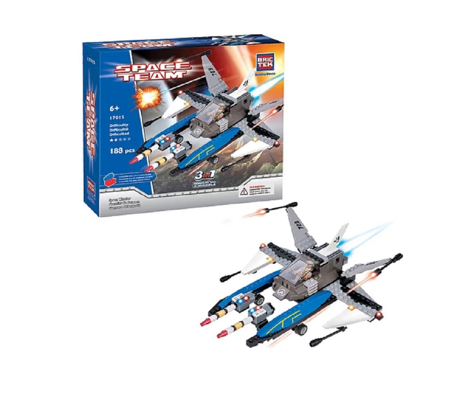 Brictek Space Flight 3 En 1 Nave 188 Piezas-1