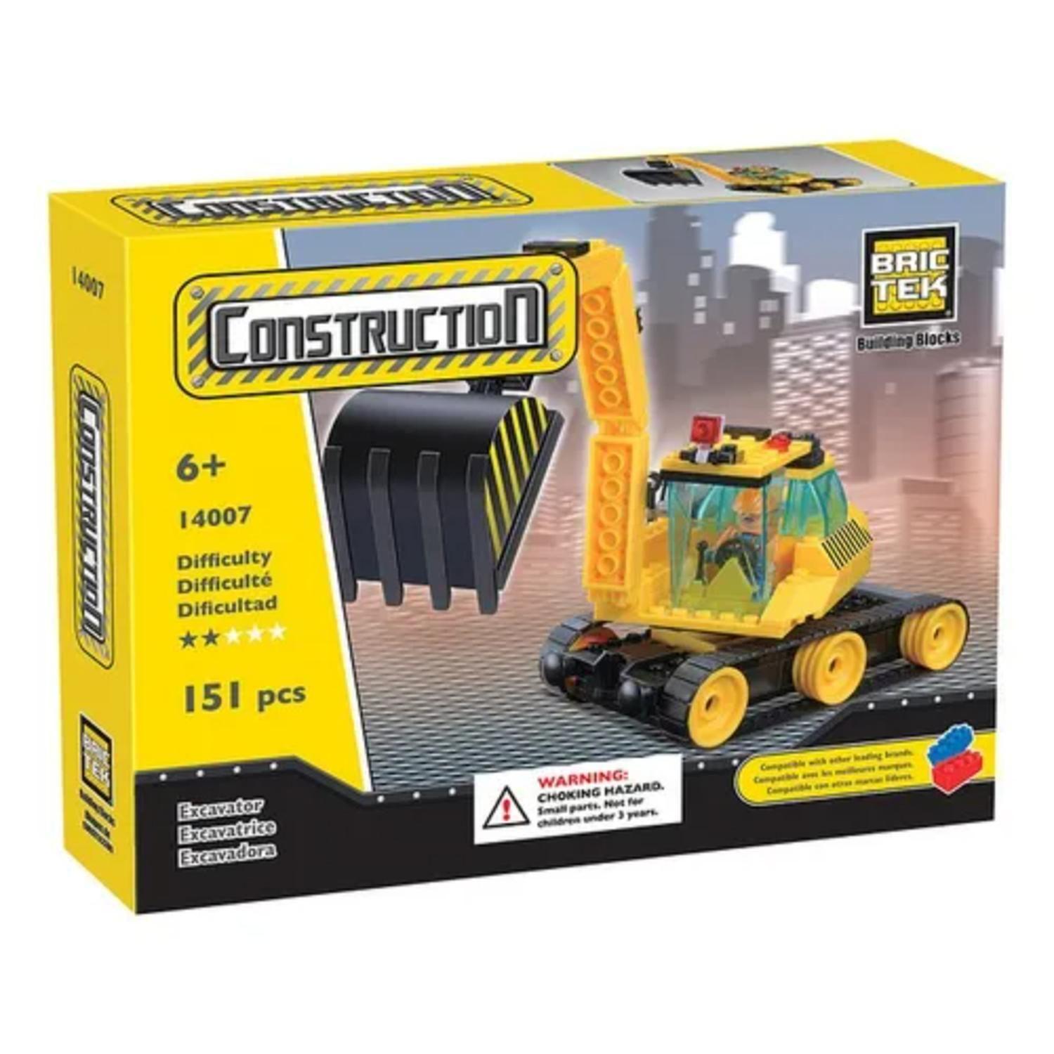 Brictek De Bloques Construcción Excavadora 151 Piezas-2
