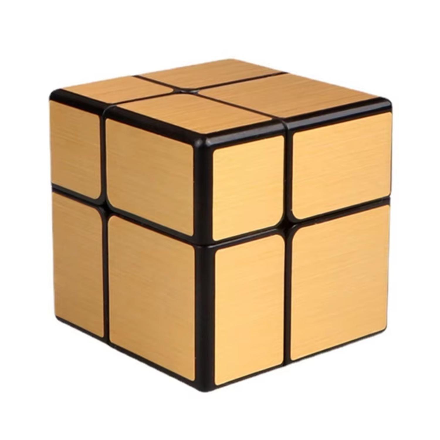 Cubo Original Qiyi 2x2 Mirror Dorado-2