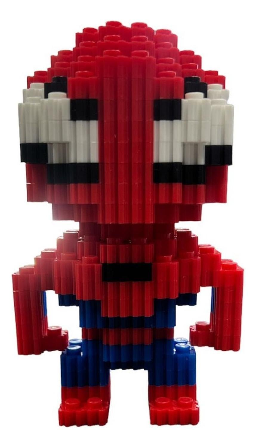 Armable 3d Micro Blocks Spiderman 13cm 481 Piezas-0