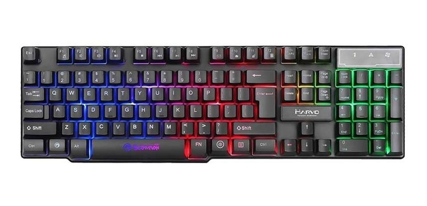 Kit Gamer Scorpion - Teclado Mouse Audífonos Mouse Pad Cm370-3