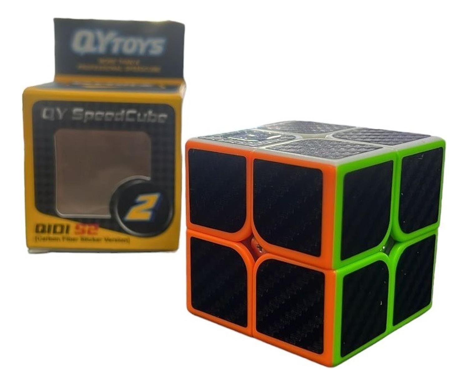 Cubo Original Qiyi 2x2x2 Speed Fibra Carbono-2