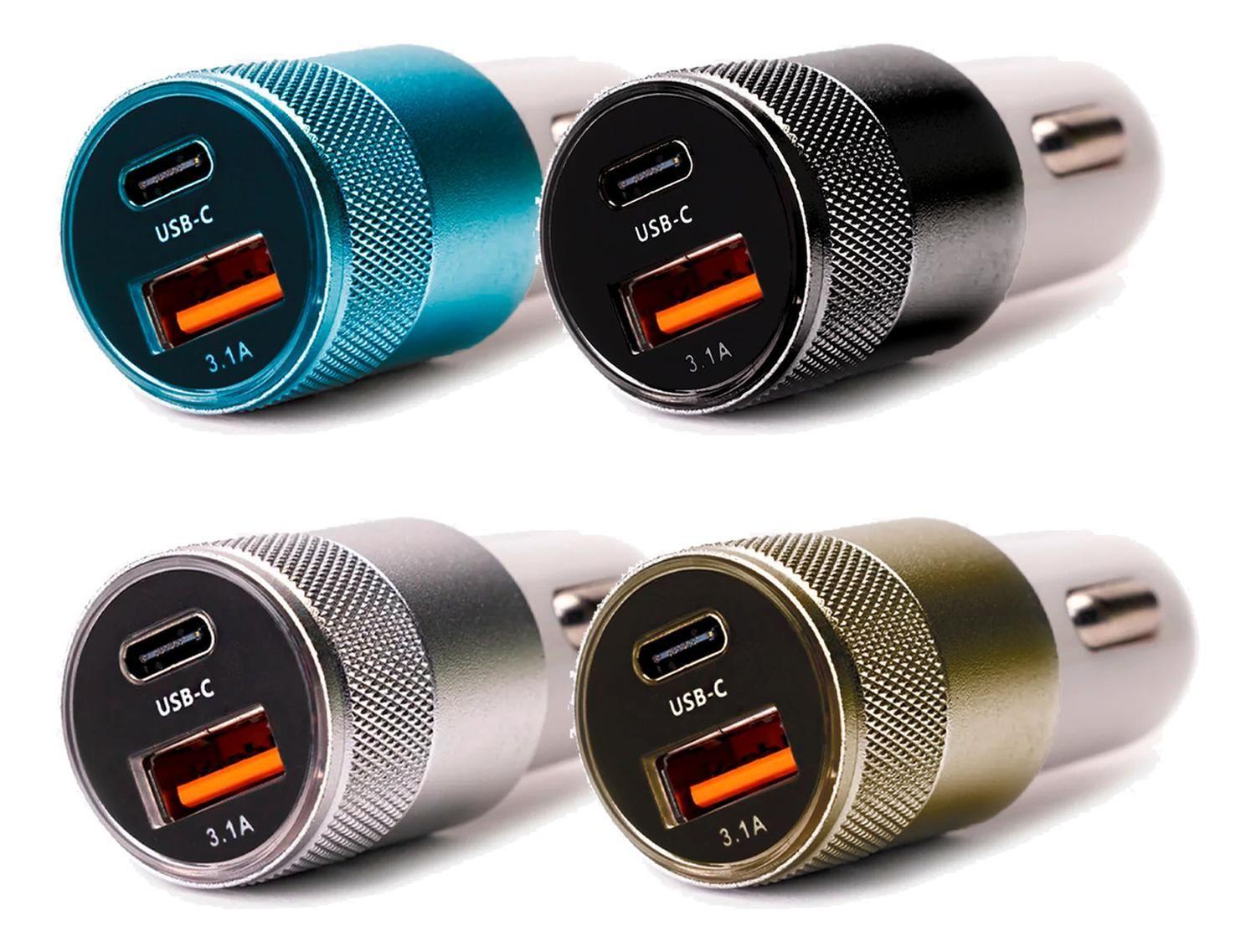 Cargador Auto 3.1a Con Usb C Irm-2