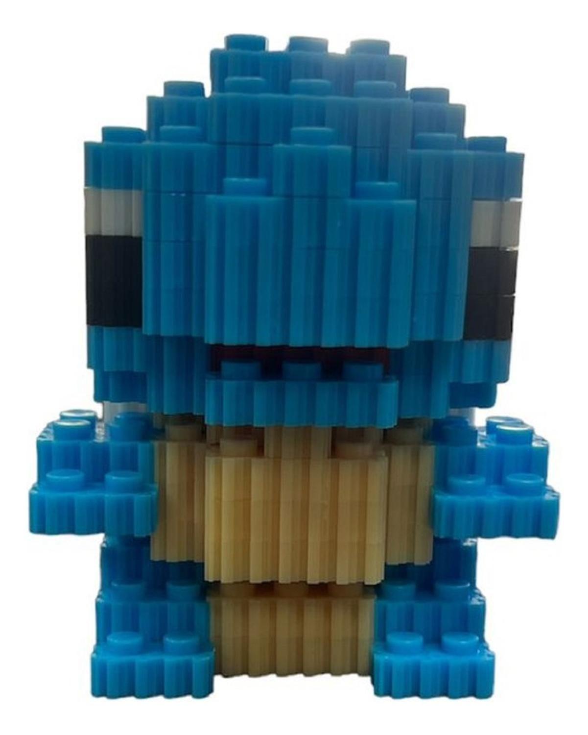 Armable 3d Micro Blocks Squirtle 9cm 450 Piezas-1