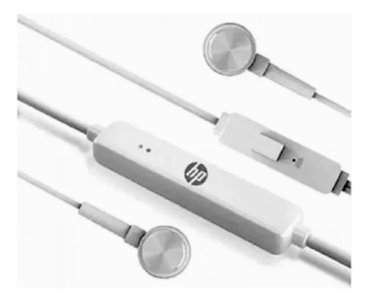 Audifono Hp Manos Libres Metal Dhh1111 Blanco-1
