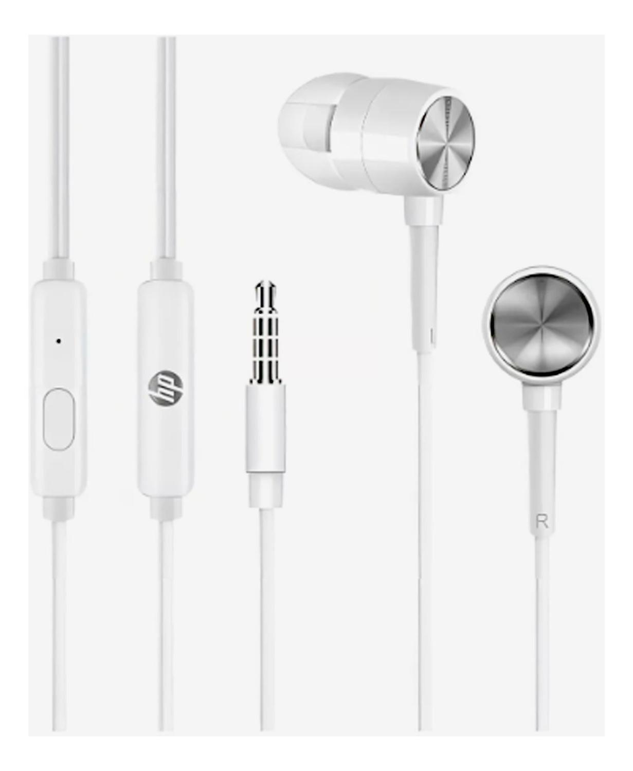 Audifono Hp Manos Libres Metal Dhh1111 Blanco-2