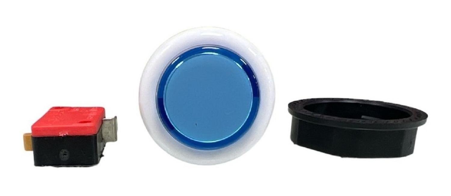 PACK 4 Botón Arcade AzulMicro Switch Domo 33mm-1