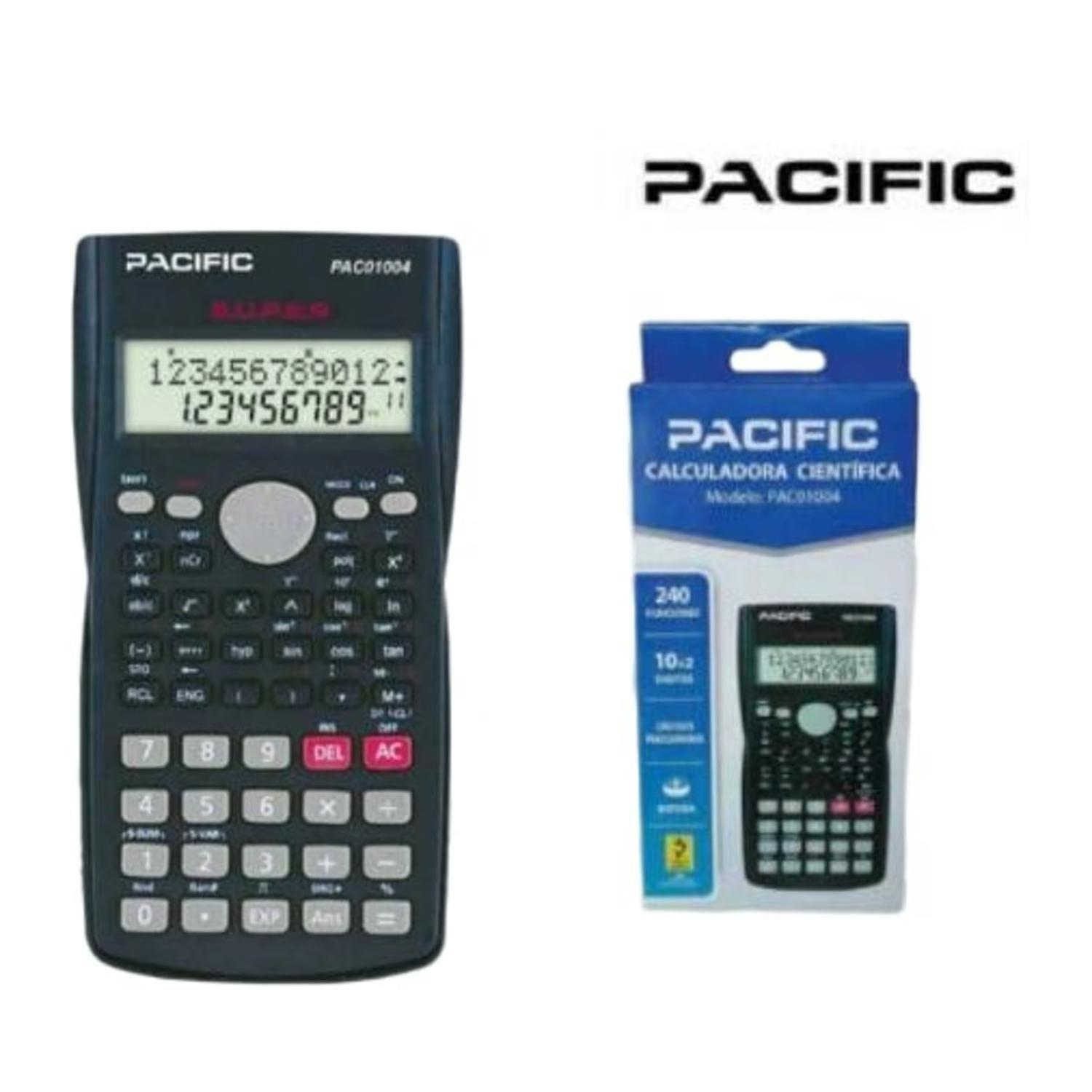 Calculadora Cientifica Pacific Pac01004 240fun 12digitos-2