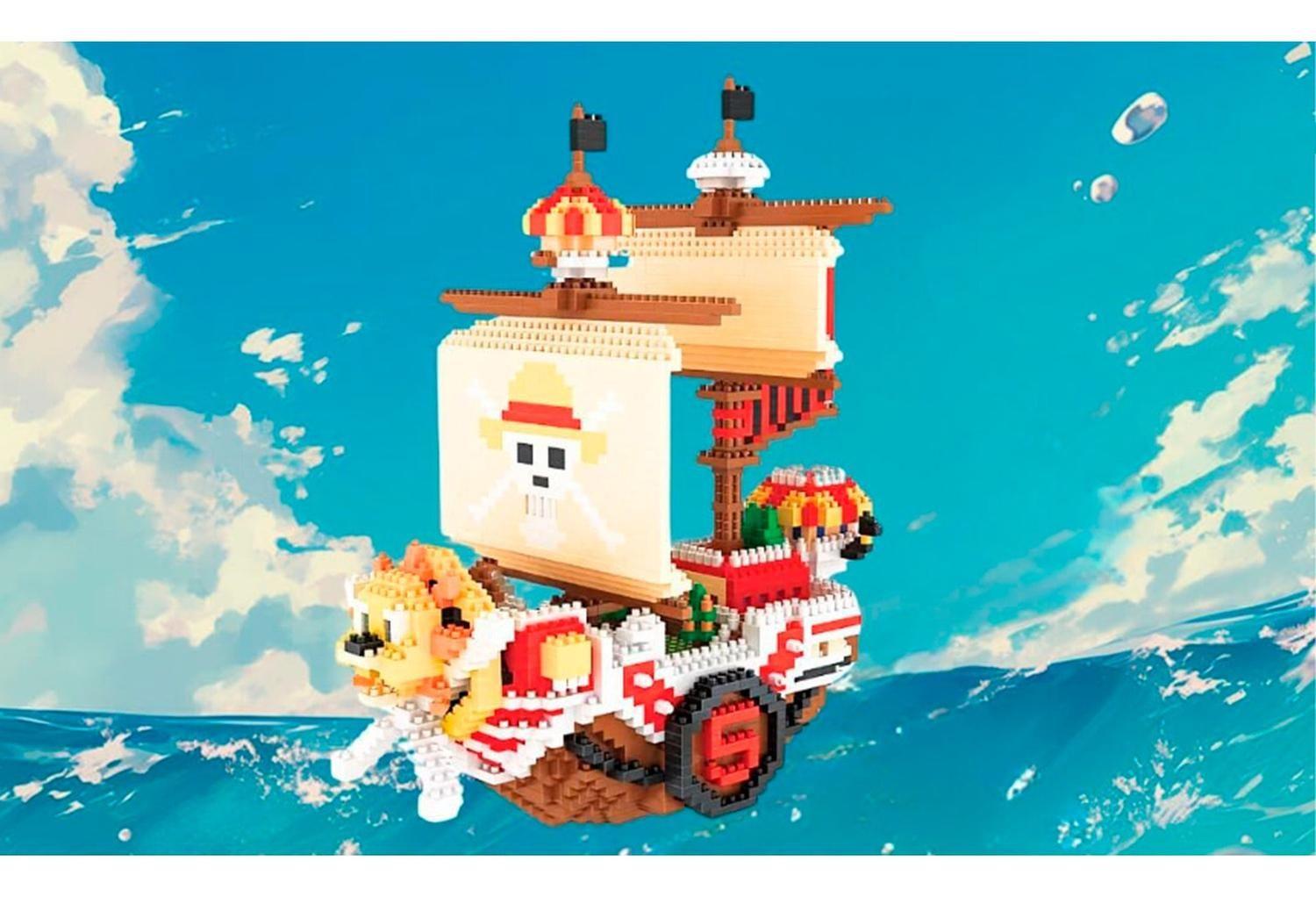 Armable 3d Micro Blocks Barco Luffy Grande 37cm-2