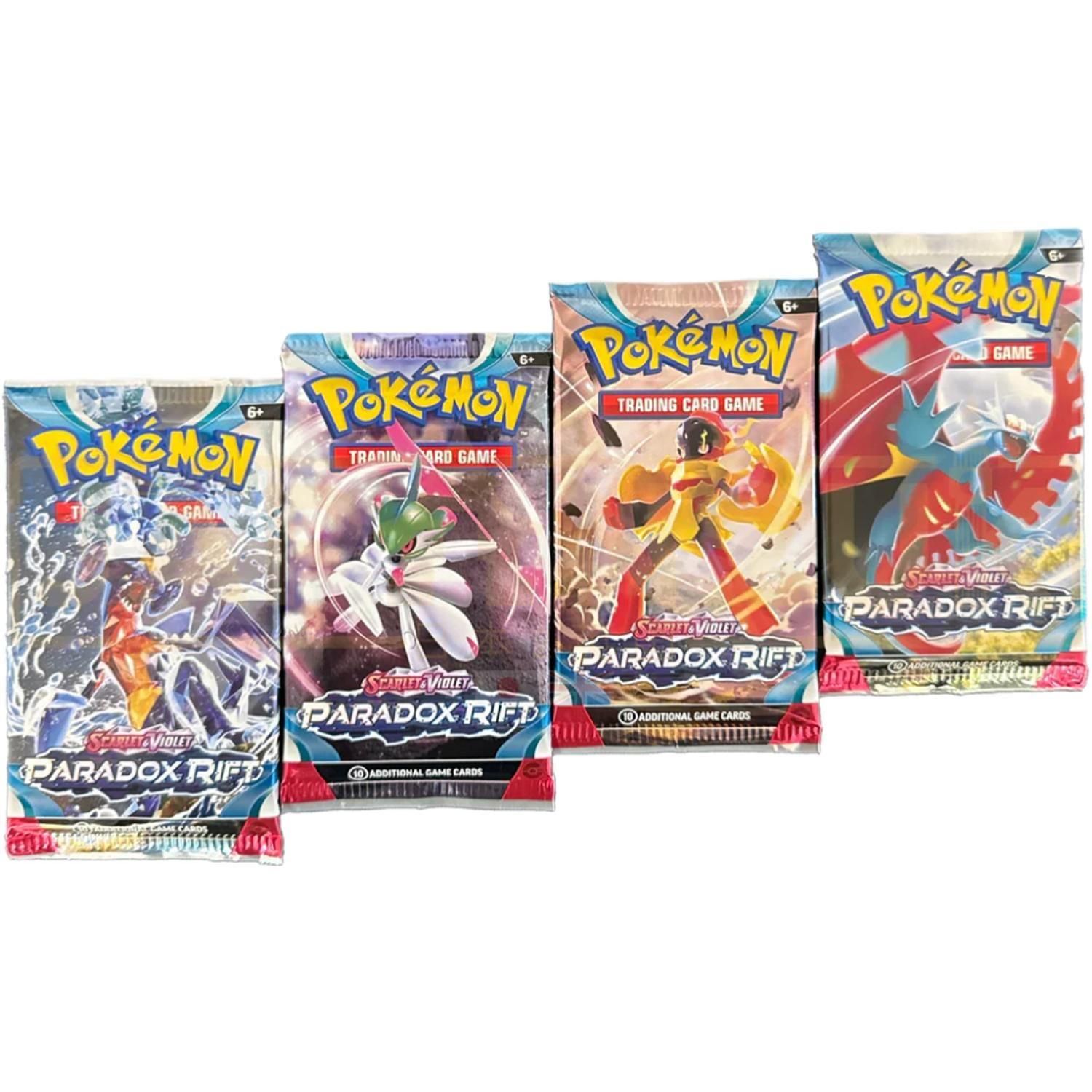 CARTAS POKEMON PACK 4 SOBRES PARADOX RIFT INGLES-2